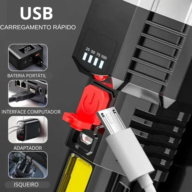 PowerBeam 5X - Lanterna USB recarregavél